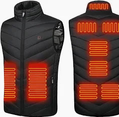 Veste a manche courte chauffant